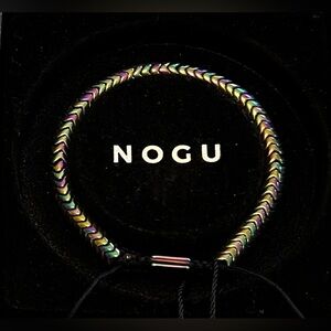 🌈🌈 Serpentine Rainbow Hematite x Unicorn Silver Double Wave Bracelet 🌈🌈